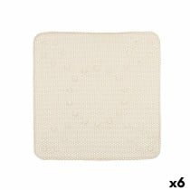 Non-slip Shower Mat Berilo Beige PVC 53 x 52,5 x 1 cm (6 Units)