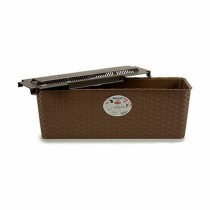 Planter Stefanplast Brown Plastic 18 x 16 x 48,5 cm 49 x 16 x 18 cm (12 Units)