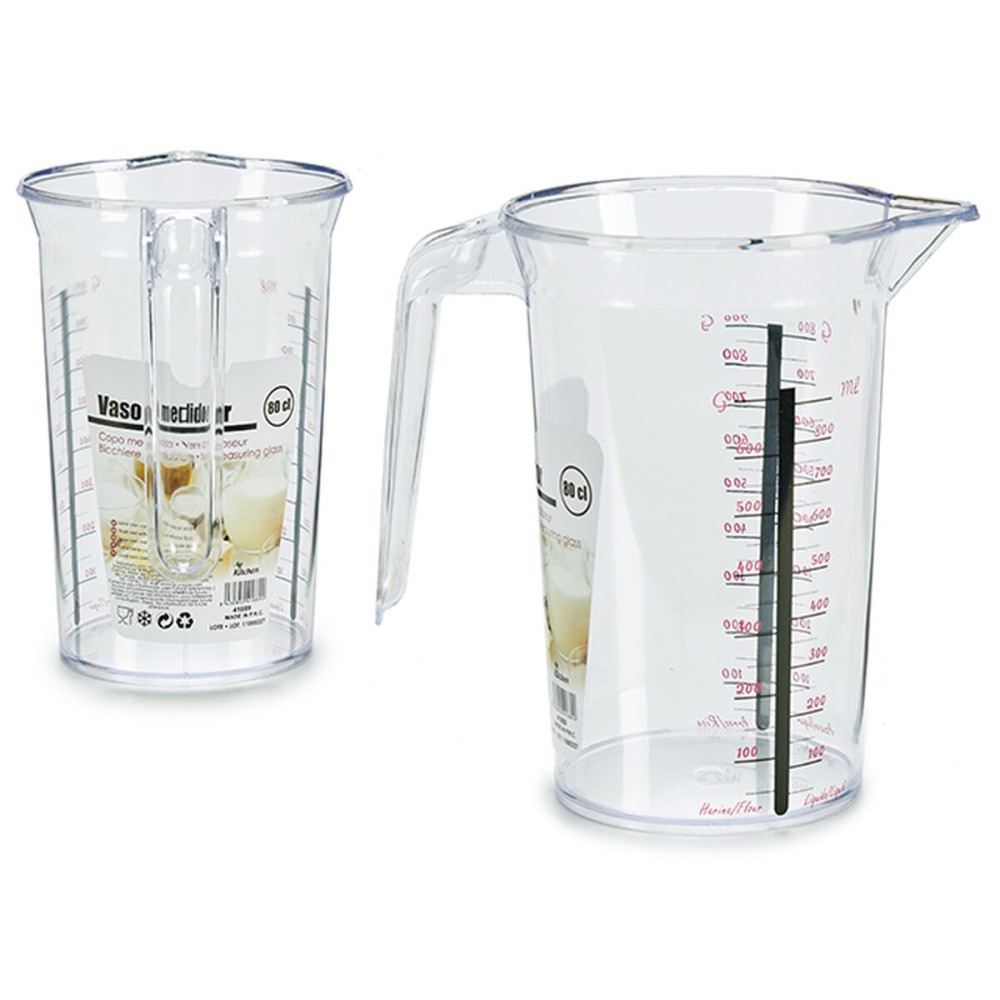 Pichet gradué polystyrène Plastique 800 ml (36 Unités)