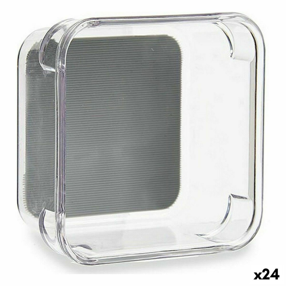 Organiseur de Tiroirs Kinvara Gris Transparent Silicone Plastique TPR Plastique recyclé 9,3 x 4,5 x 9,3 cm (24 Unités)