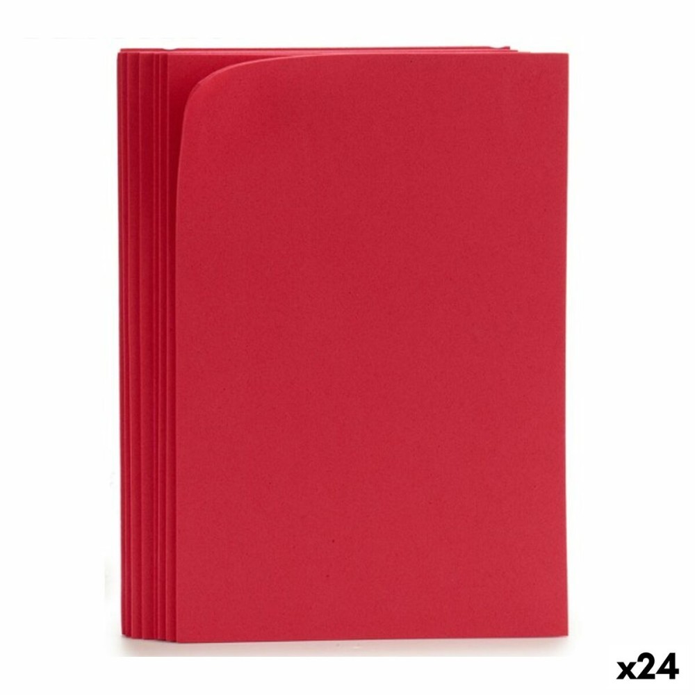 Feuille de Mousse Pincello Rouge 30 x 2 x 20 cm (24 Unités)