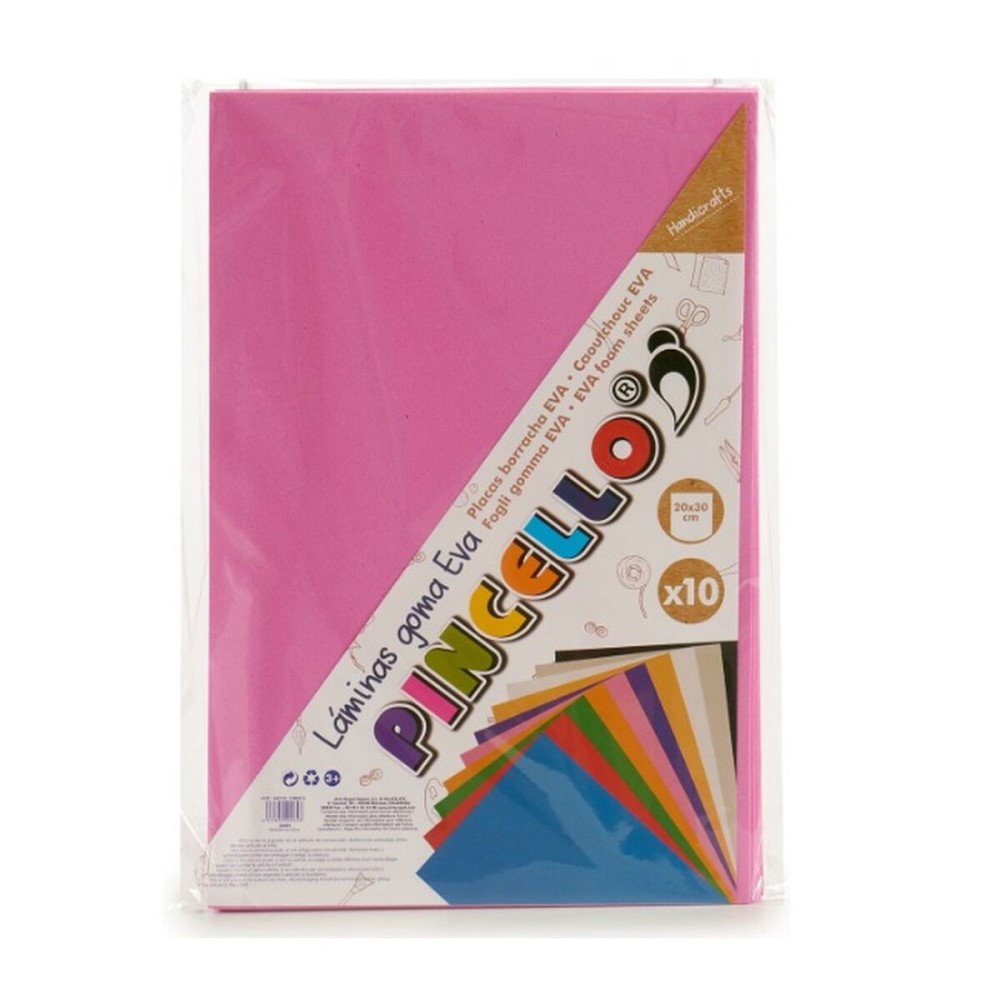 Moosgummi Pincello Rosa 30 x 2 x 20 cm (24 Stück)