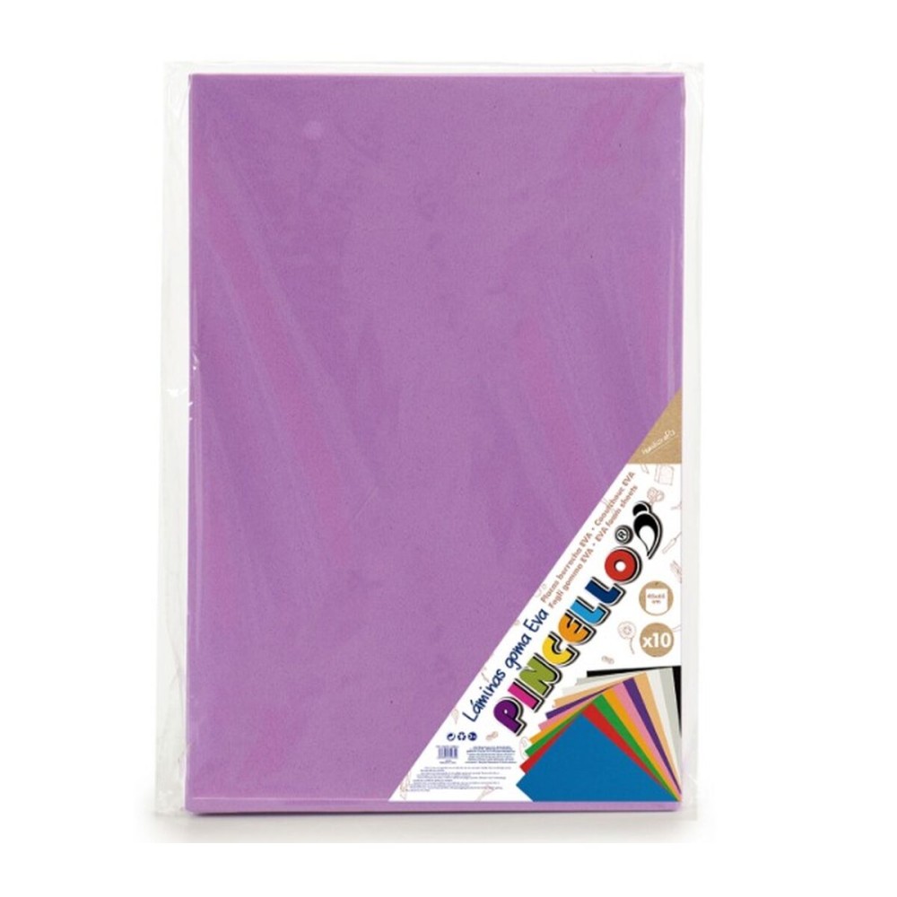 Moosgummi Pincello Violett 65 x 0,2 x 45 cm (12 Stück)