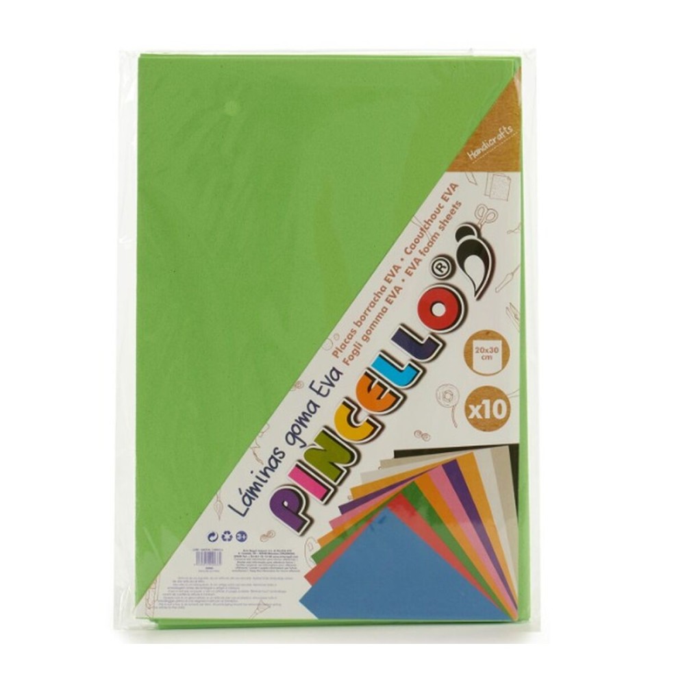 Moosgummi Pincello grün 30 x 2 x 20 cm (24 Stück)