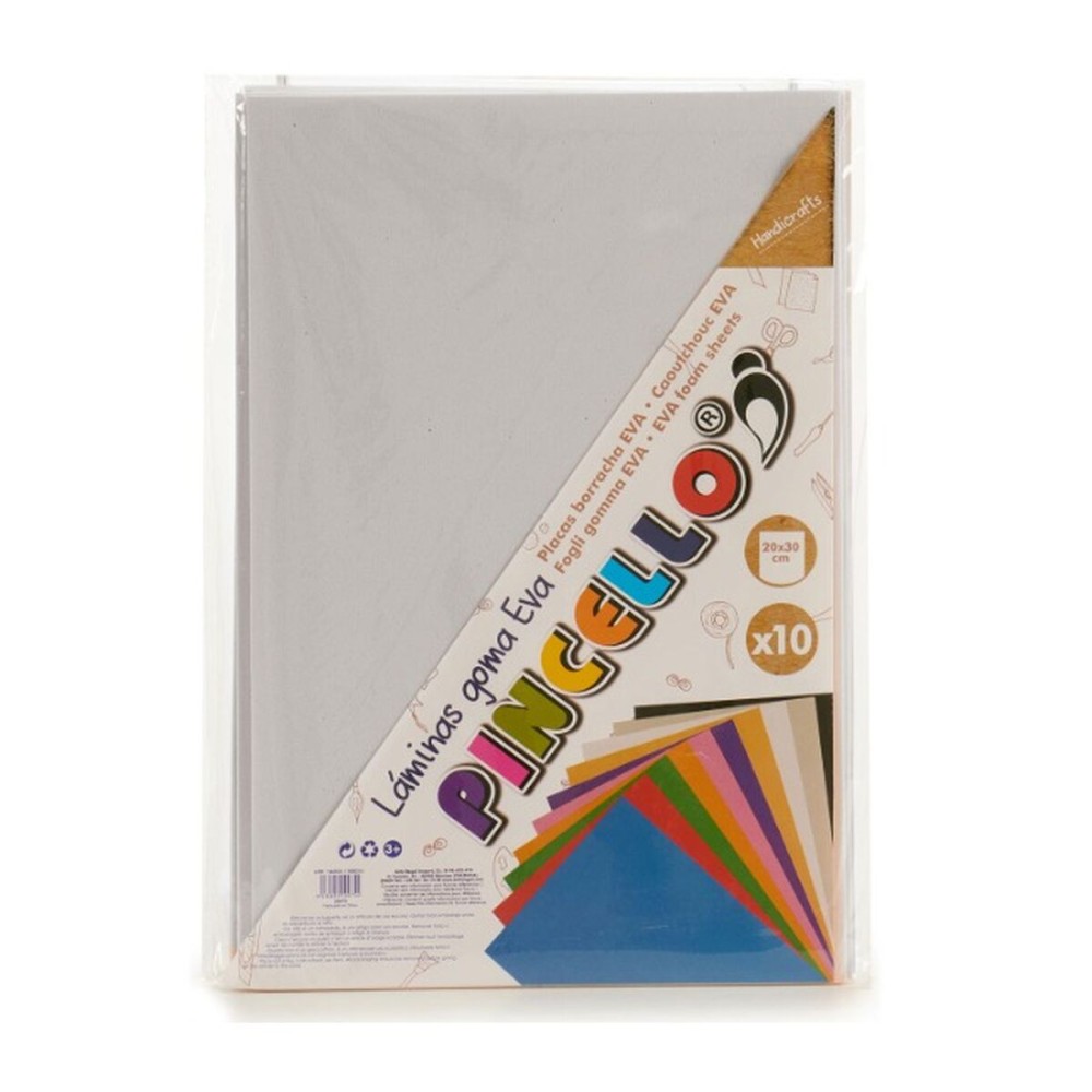 Moosgummi Pincello Weiß 30 x 2 x 20 cm (24 Stück)