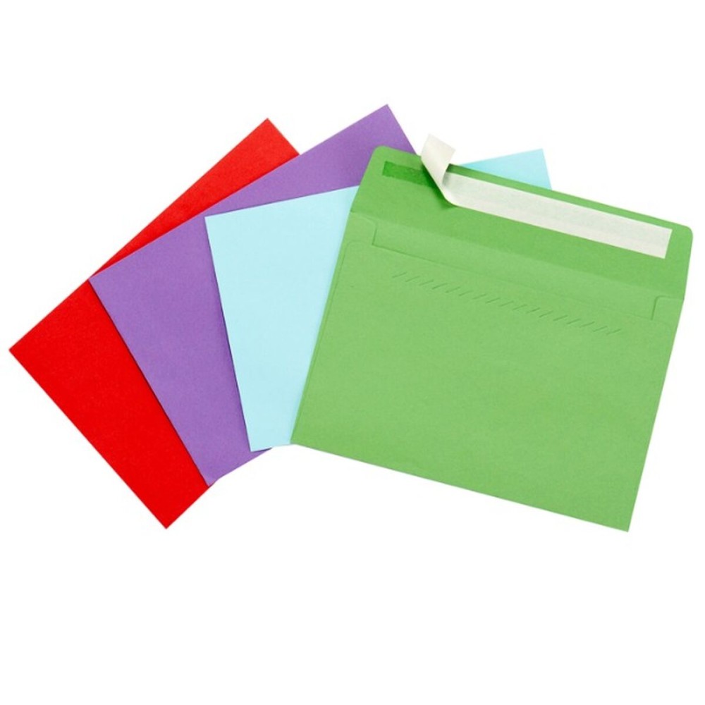 Briefumschläge Pincello Bunt Papier 12 x 1 x 17,5 cm 120 x 176 mm (48 Stück)