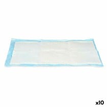Puppy training pad Mascow Blue White Paper Polyethylene 40 x 60 cm 19 x 28 x 6 cm 19 x 7 x 27,5 cm (10 Units)