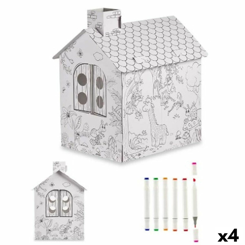 Satz mit Papierhandarbeiten Pincello Haus (4 Stück)