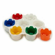 Palette Pincello Bunt Kunststoff 23 x 6 x 25 cm Fingerfarbe (12 Stück)