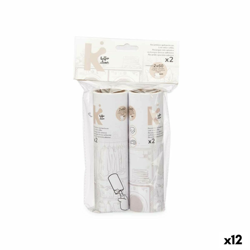 Anti-peluche Blanc 16 cm 14 x 23 x 4,5 cm Rechange (12 Unités)