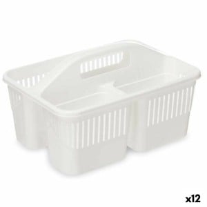 Organisateur Blanc Plastique 31,3 x 18 x 22 cm Nettoyage (12 Unités)