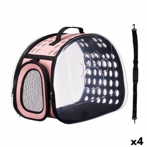 Cage de Transport Mascow Rose Plastique 43 x 20 x 33 cm 43 x 33 x 4 cm (4 Unités)