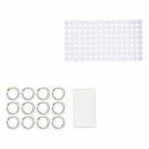 Badezimmer Set Berilo Weiß PVC Polyäthylen EVA 28 x 42 x 6 cm (12 Stück)
