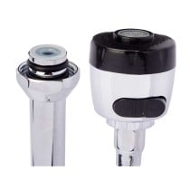 Kitchen Tap Kinvara Black Silver Rubber Metal Plastic Extendable Multifunction (12 Units)
