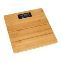 Digital Bathroom Scales Berilo Brown Bamboo 150 kg