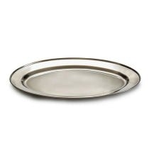 Plateau Kinvara Argenté Argent Acier inoxydable 40 x 2,5 x 26,5 cm (24 Unités)