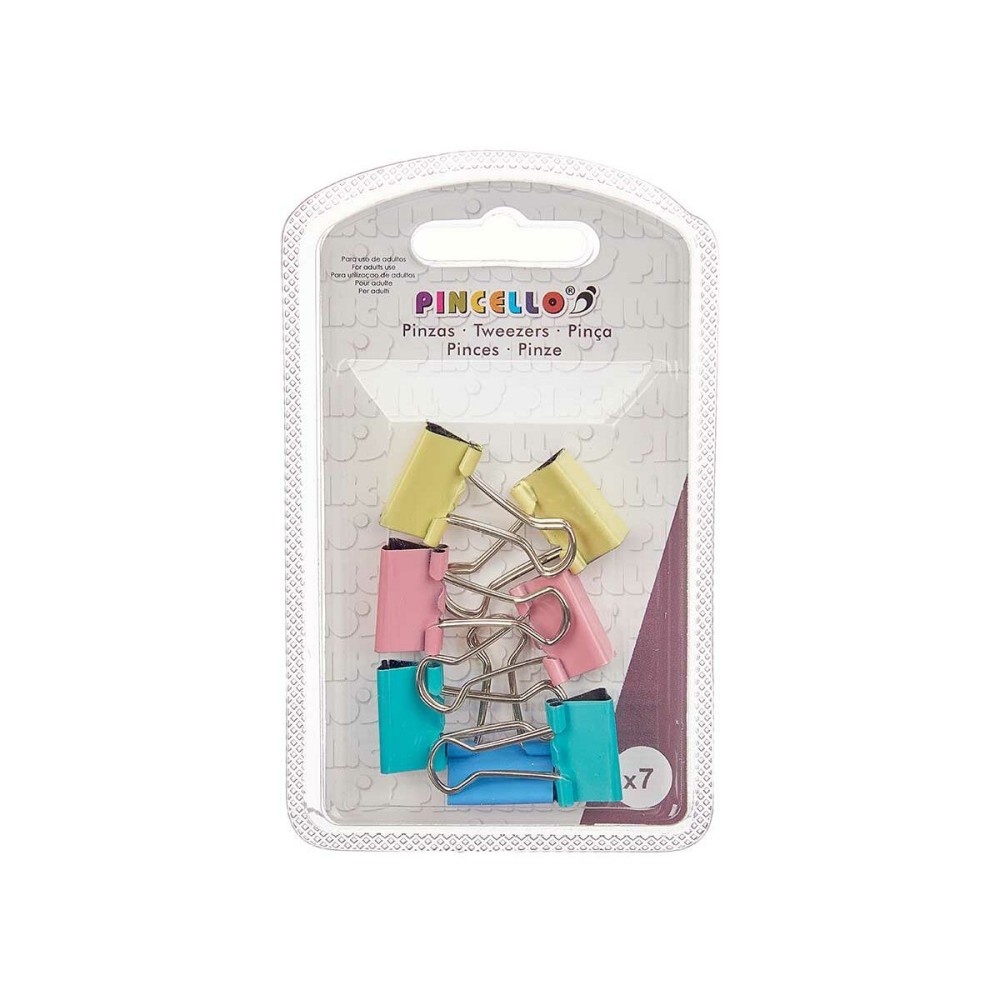 Clamps Pincello Multicolour Metal Clip Small (24 Units)