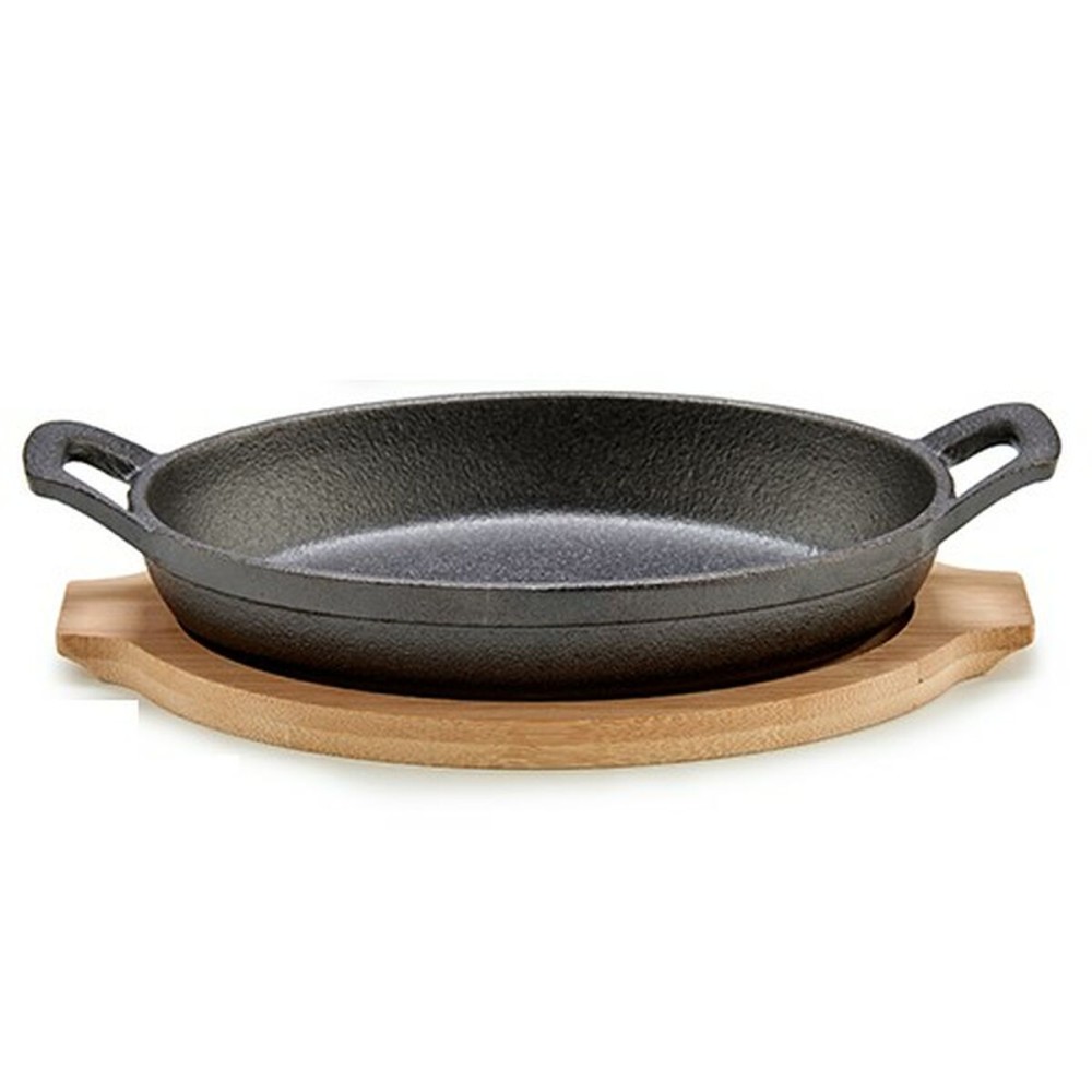 Tapas Servierpfanne Kinvara Braun Grau Holz 22,5 x 4,5 x 12,5 cm 12,5 x 5 x 22,2 cm (12 Stück)