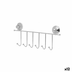 Jackenaufhänger für Türen Berilo Metall Stahl ABS 39 x 16 x 4,5 cm (12 Stück)