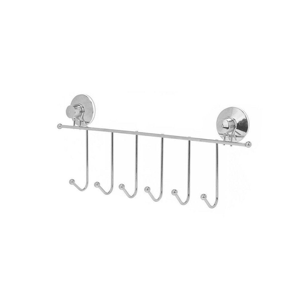 Jackenaufhänger für Türen Berilo Metall Stahl ABS 39 x 16 x 4,5 cm (12 Stück)