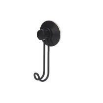 Hook for hanging up Berilo Black Steel ABS 6 x 13 x 4 cm (24 Units)