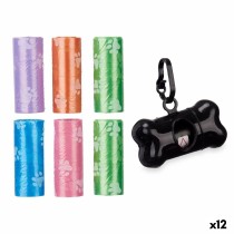 Distributeur de Sacs pour Animaux Domestiques Mascow Vert Rose Violet 8,5 x 28,5 x 2,5 cm 8,5 x 29 x 4 cm Lot (12 Unités)