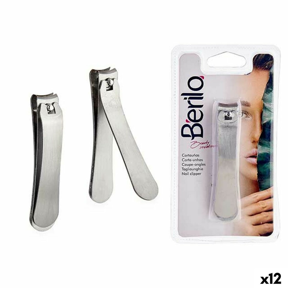 Nagelknipser Berilo Silberfarben Metall (12 Stück)