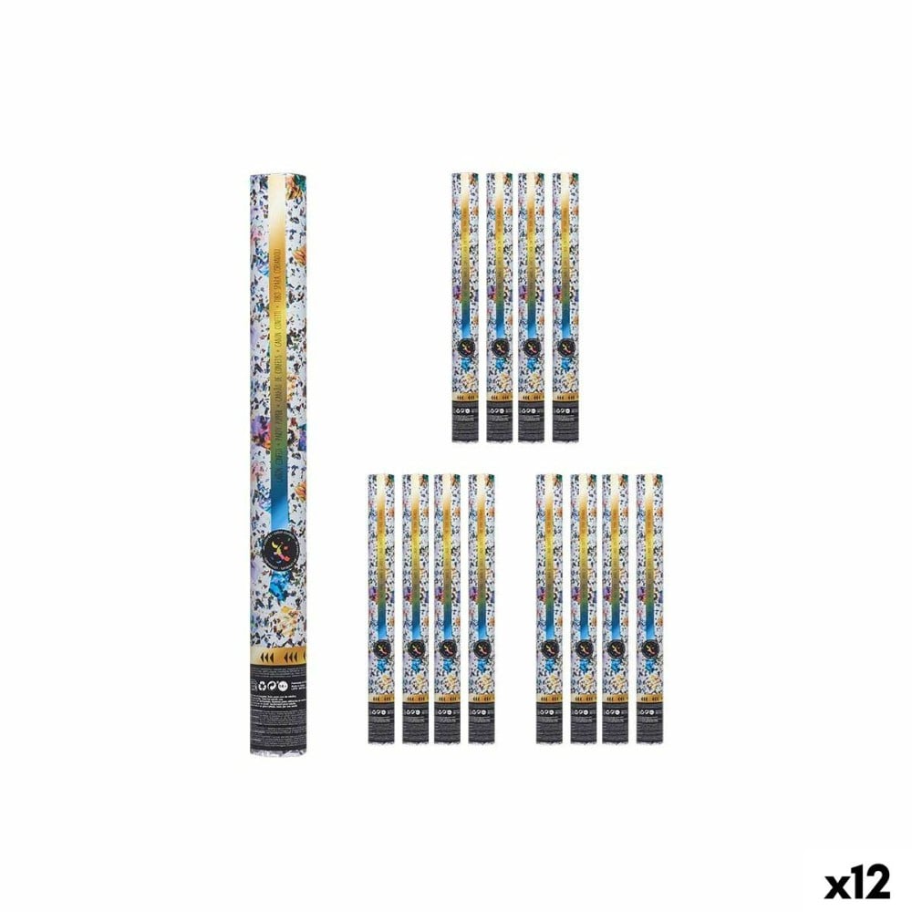 Confetti cannon Multicolour Paper Cardboard Plastic 5 x 78,5 x 5 cm (12 Units)