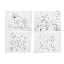 Toile Pincello Bois Tissu 8 Unités