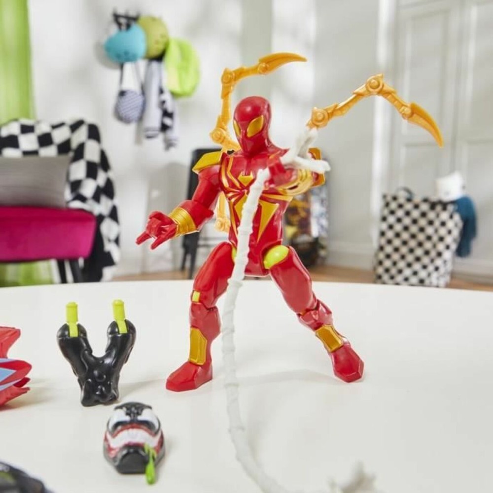 Figur mit Gelenken Hasbro MixMashers Iron Spider Deluxe