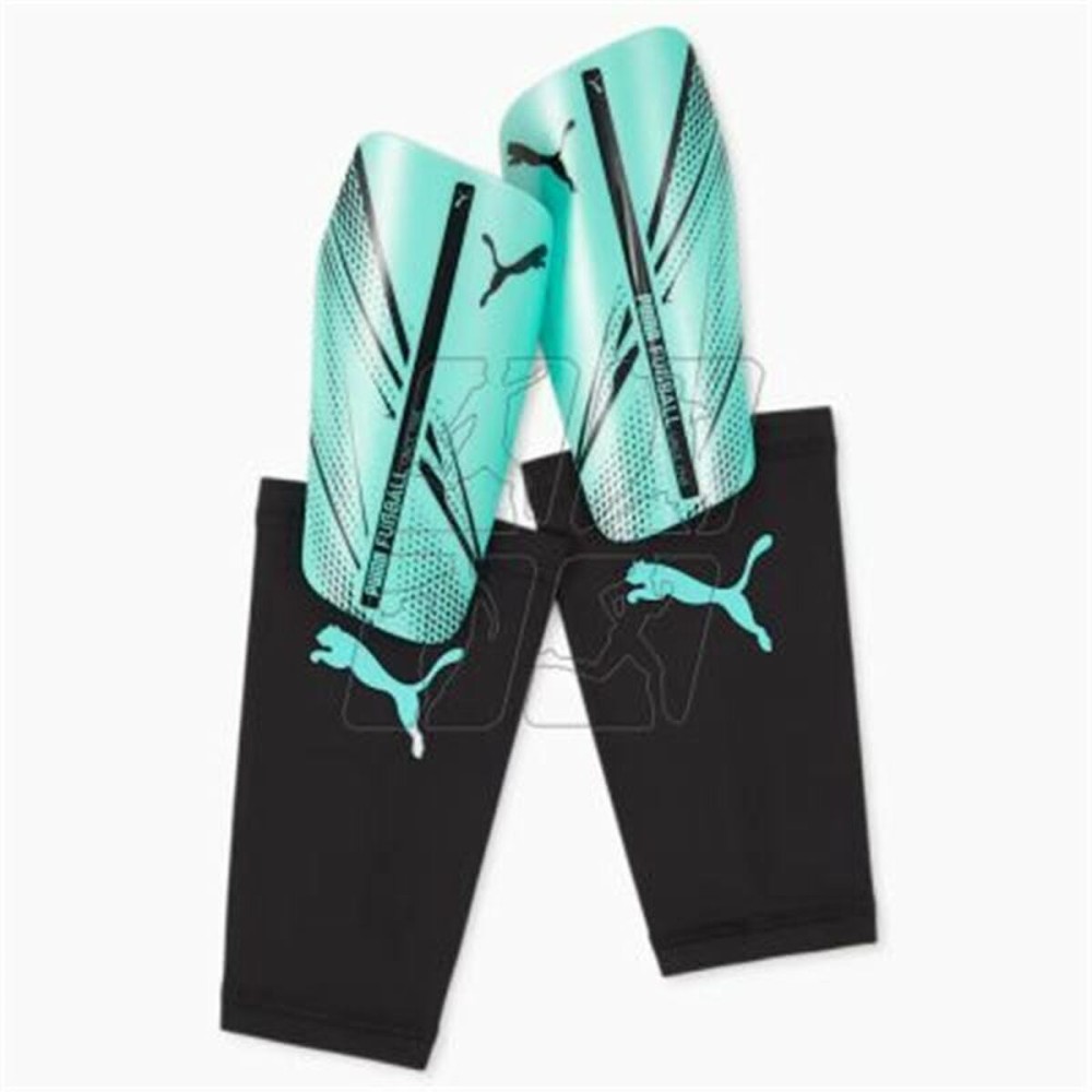 Football Shinguards Puma Attacanto Sleeve Turquoise