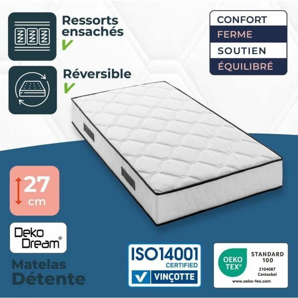 Matelas viscoélastique Somnis Beeding 90 x 190 cm