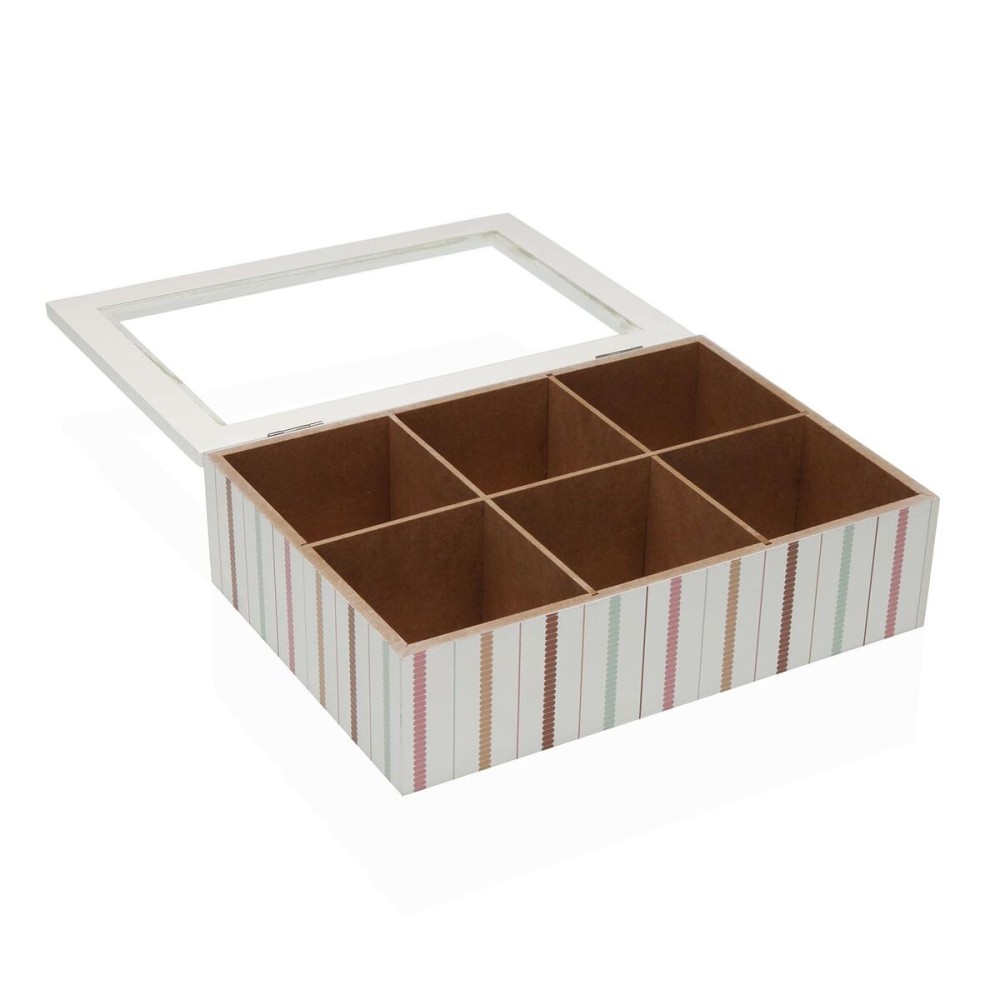 Boîte pour infusions Versa FLINT Bois 17 x 7 x 24 cm