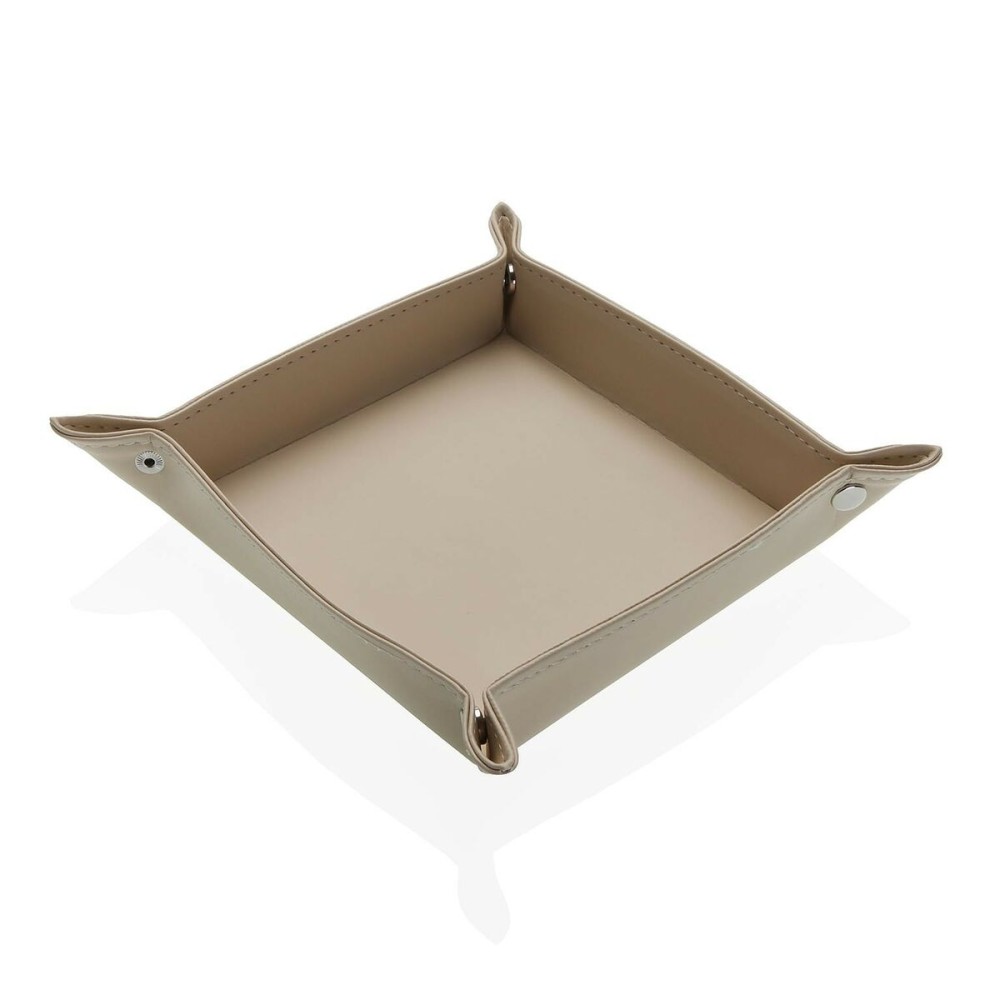 Ablageschale Versa Beige 18 x 3,6 x 18 cm