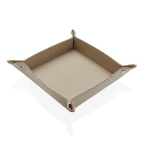 Ablageschale Versa Beige 18 x 3,6 x 18 cm