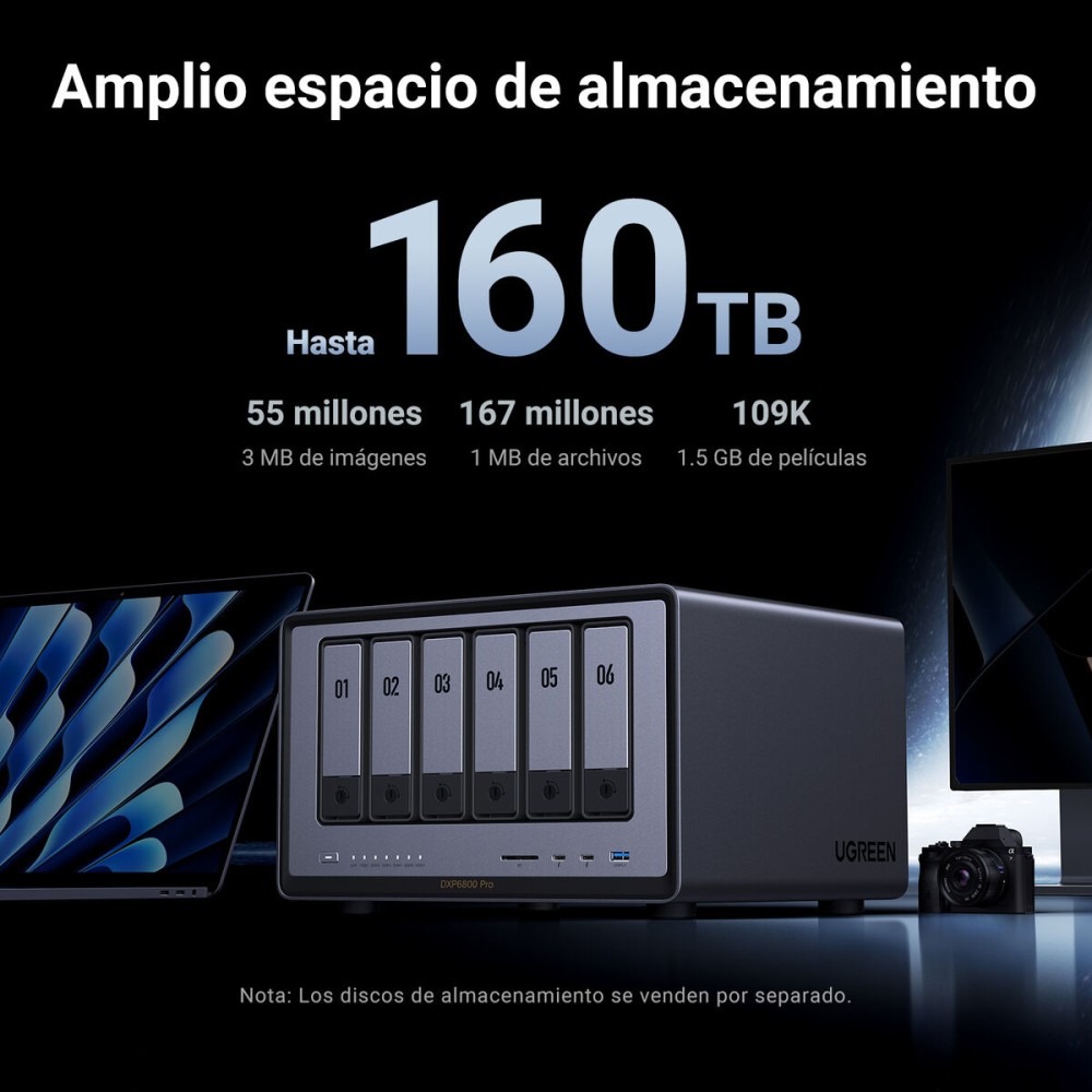 Stockage en Réseau NAS Ugreen 25899 Noir