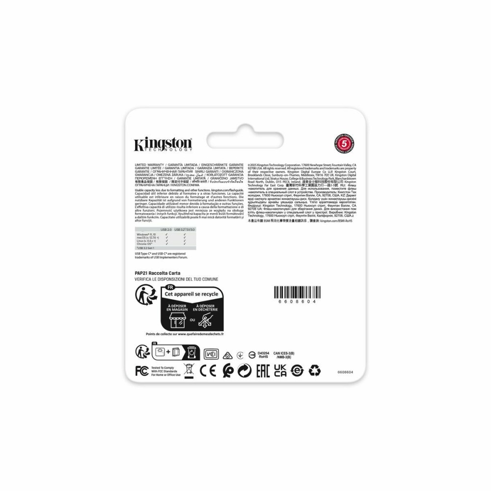 Clé USB Kingston DTDEG2/256GB 256 GB Noir Vert