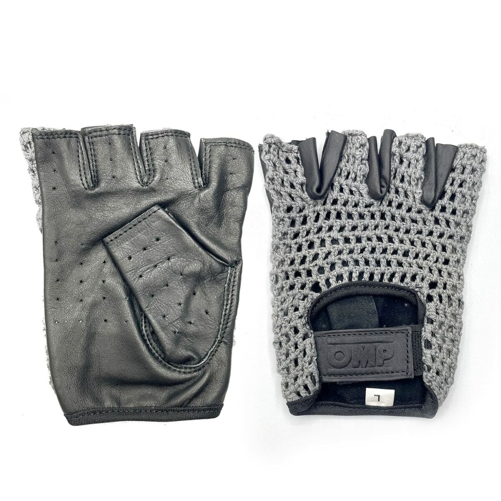 Gloves OMP Tazio Vointage Racing Black M