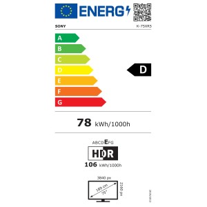 TV intelligente Sony X75XR55B 75