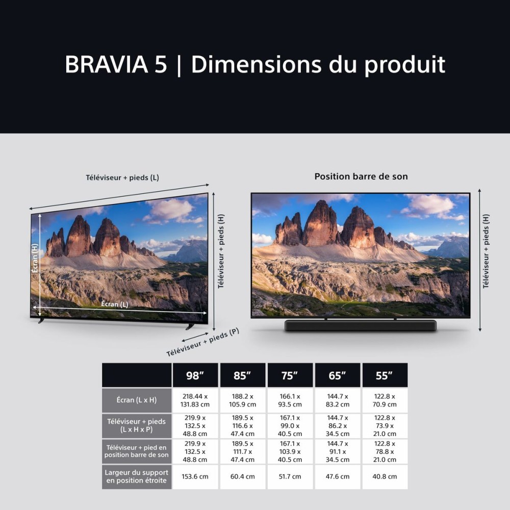 TV intelligente Sony X75XR55B 75