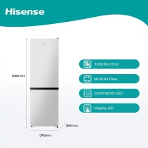 Combined Refrigerator Hisense RB390N4AWE 186 White 304 L
