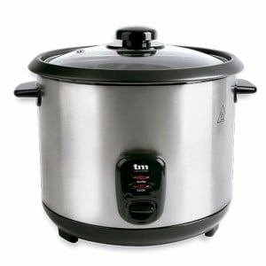 cuiseur à riz TM Electron Acier verre Acier inoxydable 900 W 2,2 L