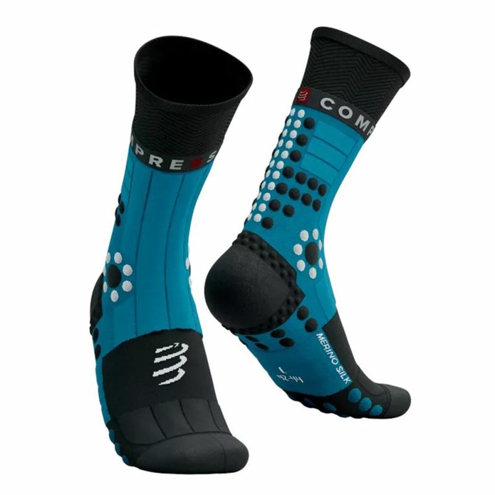 Chaussettes de Sport Compressport Pro Racing Noir/Bleu Noir