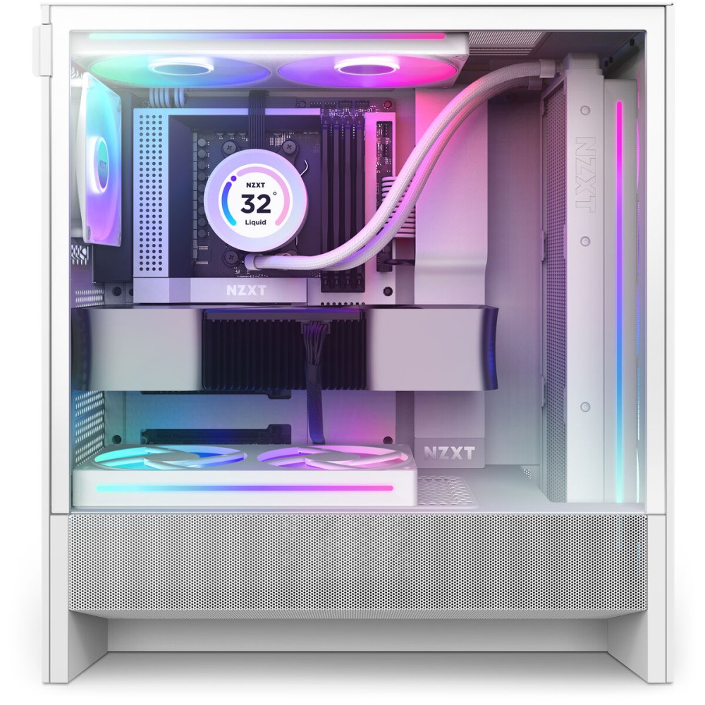 ATX Semi-tower Box NZXT H5 FLOW White