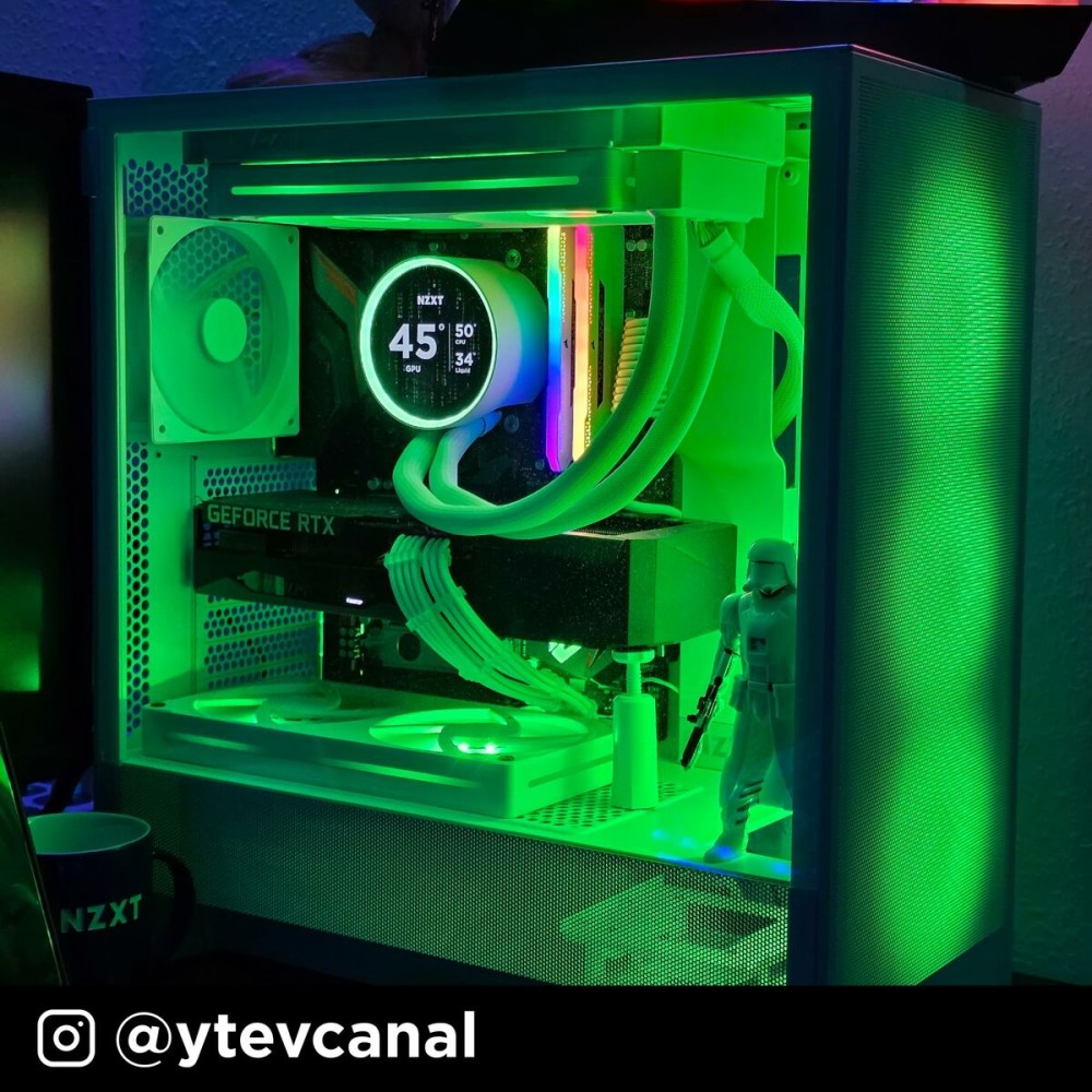 ATX Semi-tower Box NZXT H5 FLOW White