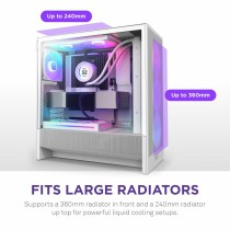 ATX Semi-tower Box NZXT H5 FLOW White
