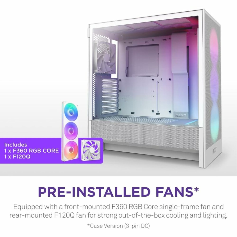 ATX Semi-tower Box NZXT H5 FLOW White