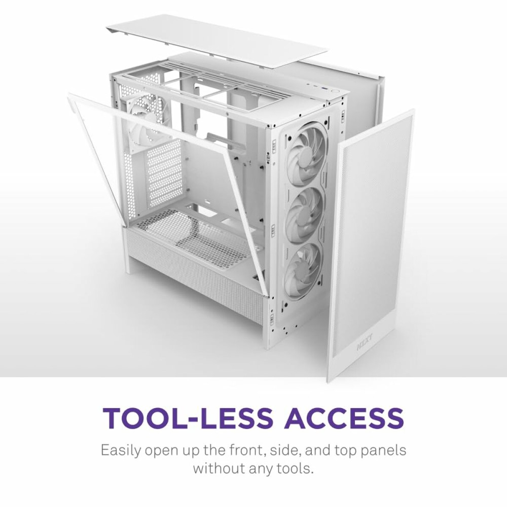 ATX Semi-tower Box NZXT H5 FLOW White
