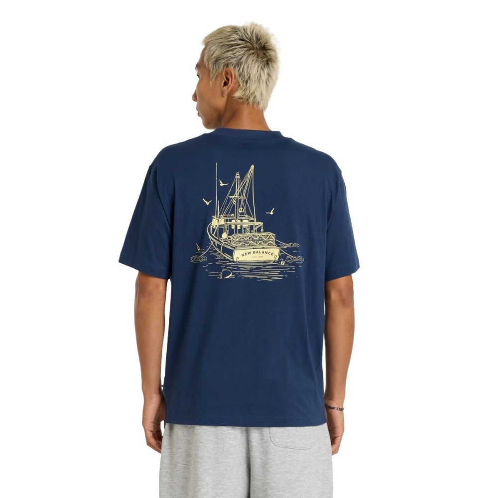 T-shirt à manches courtes homme New Balance LOB BOT SS MT51923 NNY Blue marine