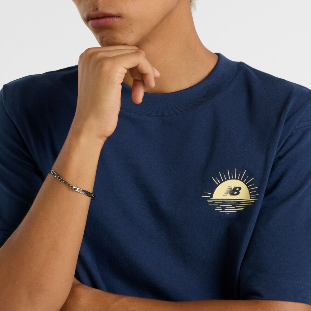 T-shirt à manches courtes homme New Balance LOB BOT SS MT51923 NNY Blue marine